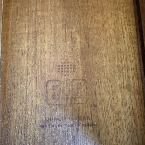 MCM Teak Recipe Holder | Made in Thailand | Roll Top Style - Picture 3 of 10